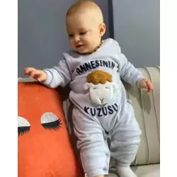 Annesinin Kuzusu Kabartma Baskı Mobil Lüx Tulum
