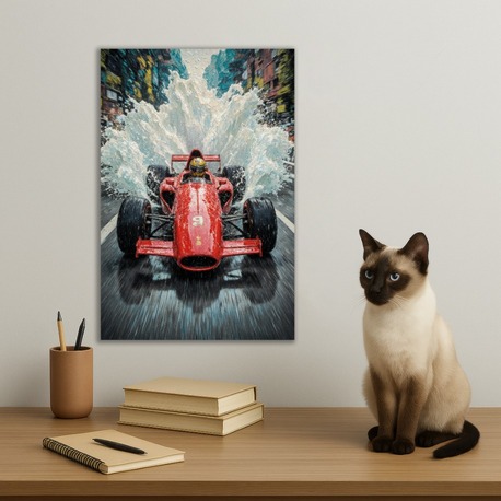 Classic Red F1 Car