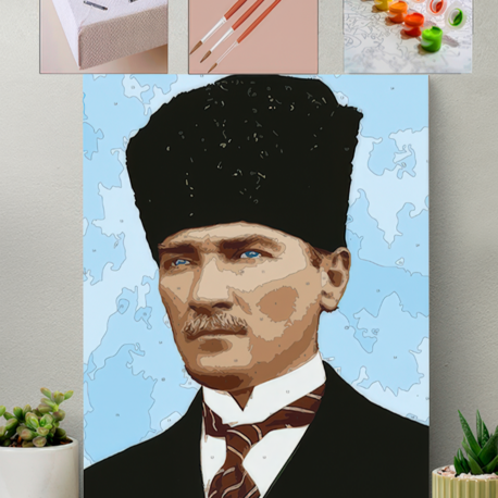 Mustafa Kemal Atatürk 2 - Tablo Boyama Seti