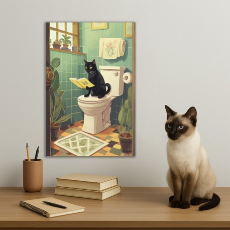 Cat In The Toilet
