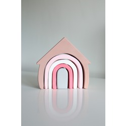 Ahşap Ev Gökkuşağı / Montessori Oyuncak