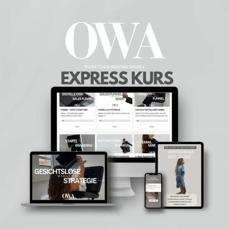 OWA | Online Wealth Academy Kurs ( Türkçe / Deutsch / English/Flamenkçe)