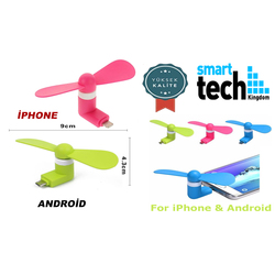 Android ve İphone Telefonlar İçin Taşınabilir Usb Fan