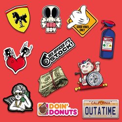 Stiker JDM CARS Temalı 10  adet 