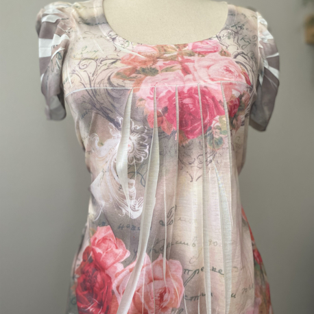 Nostalgia Rose Print Fairycore Top