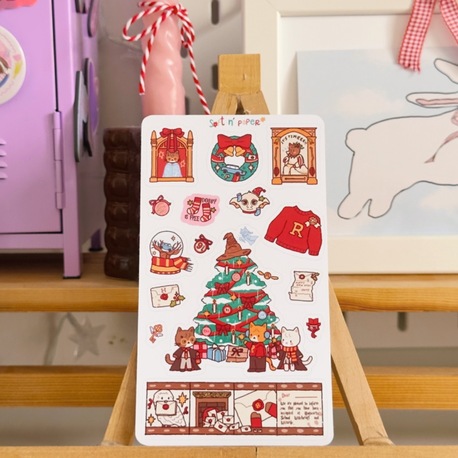 hp xmas sticker sheet 