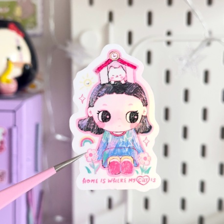 nyota my home şeffaf hologramlı sticker 