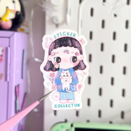 nyota sticker collector şeffaf hologramlı sticker 