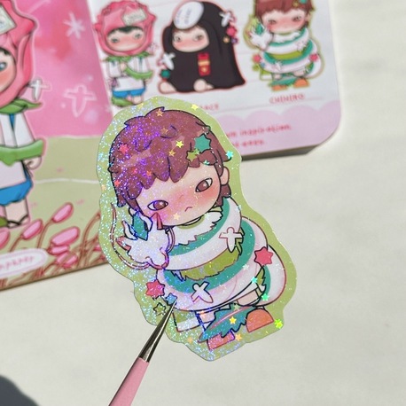 chihiro hologramlı sticker 