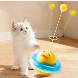 UFO Şekilli Ördek Kedi Oyuncağı