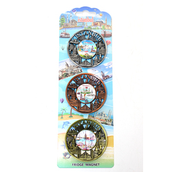İstanbul Temalı Metal Magnet 3 lü Set Model 1