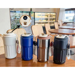 Charm Detaylı Ve Derece Göstergeli Vakumlu Mug Termos Bardak 480 ml