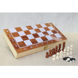 Ahşap Kutulu Satranç Model 1