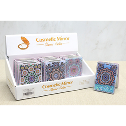 Mandala Desenli Hareketli Sulu El Aynası - Model 1