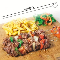10 lu Paslanmaz Çelik Şiş Seti (20 cm) - Airfryer Mangal