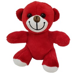 Sevimli Kırmızı Peluş Oyuncak Ayı