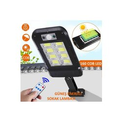 Uzaktan Kumandalı 160 Led Solar Bahçe Lambası