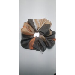 ÇİZGİLİ - L SCRUNCHIE KAHVE