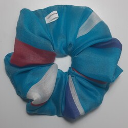 ÇİZGİLİ - L SCRUNCHIE MAVİ
