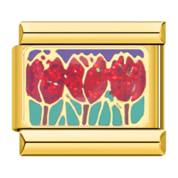 TULIPS - Italian Bracelet Charm