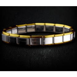 SILVER/GOLD - Italian Charm Bracelet