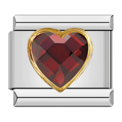 RED HEART - Italian Bracelet Charm