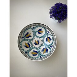 Çiçekli Kase -25 cm ( ön sipariş)