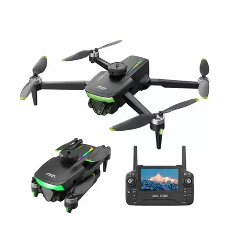 Fırçasız Motorlu Katlanabilir Drone 480P Çift Kamera, WiFi FPV, 360° Engel Algılama, 2 Batary
