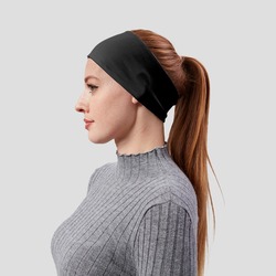 Kadın Spor Saç Bandı Bandana Penye Esnek bone Dikissiz
