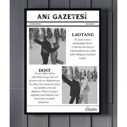 Anı Gazetesi (beyaz laotang+çerçeveli)