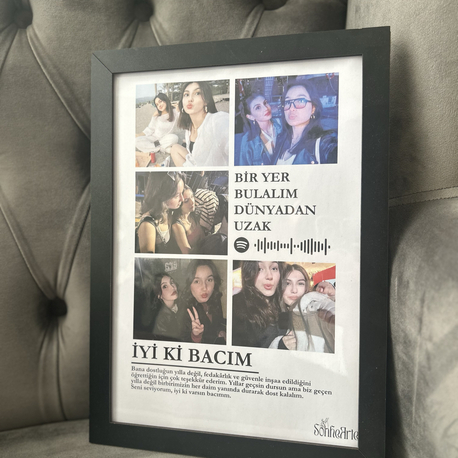 İyi ki bacım (çerçeveli)