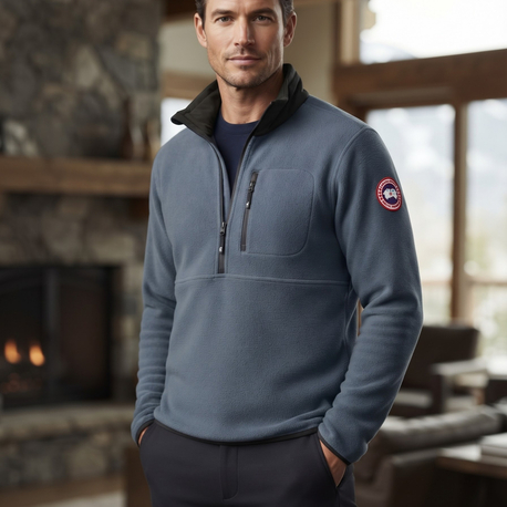 Canada Goose Arctic Program Gri Yarım Fermuarlı Polar