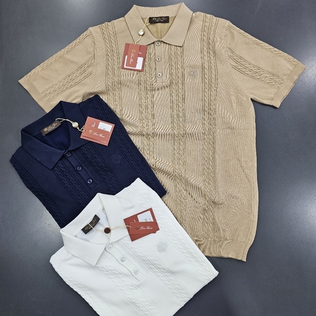 Loro Piana Polo yaka triko t-shirt