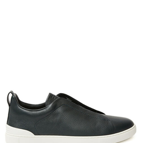 Zegna Siyah Erkek Deri Sneaker
