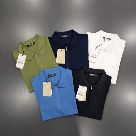 Barbour Yarım fermuar t-shirt