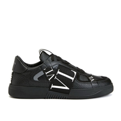 VL7N Siyah Erkek Deri Sneaker