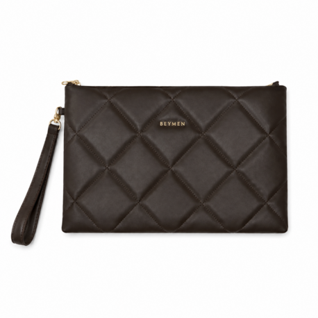 BEYMEN Clutch & Omuz Çantası (Karamel/Açık Kahverengi)