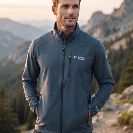 Columbia Titanium Füme Softshell / Fermuarlı Ceket