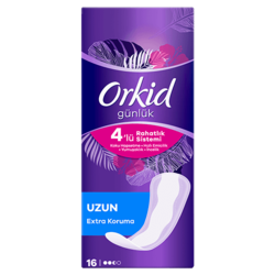 Orkid Günlük Extra Koruma Günlük Pedler Uzun x 16
