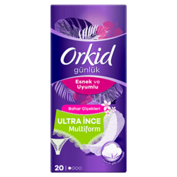 Orkid Günlük Yaprak İnce Günlük Pedler Multiform x 20