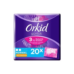 Orkid Günlük Ped Günlük Koruma 20 Adet Tekli Paketlerde 