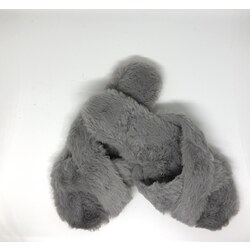 İLKBAHAR İNCE PELUŞ GRİ KADIN EV TERLİĞİ