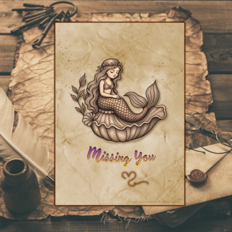 Vintage Missing You Mermaid | SoulAnchor