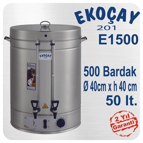 Ekoçay Çay Makinesi 500 Bardak Semaver