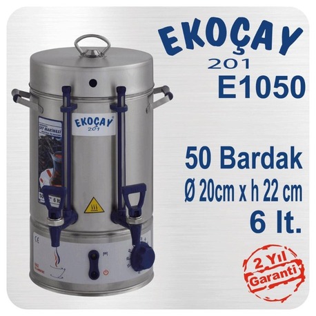 Ekoçay Çay Makinesi 50 Bardak Semaver