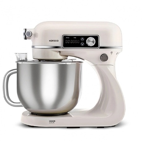 Karaca Maestro Artisan Döküm Hamur Yoğurma Makinesi / Stand Mikseri Ultra Sessiz 6 Litre Krem