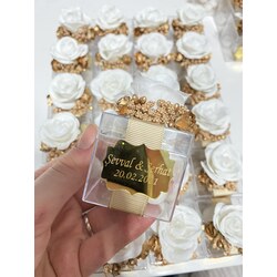 gül detaylı gold hediyelik