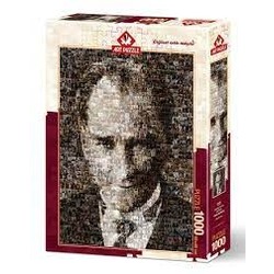 Art Puzzle Mustafa Kemal Atatürk (KOLAJ PUZZLE) 1000 Parça Puzzle