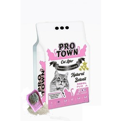 PRO TOWN 20 Lt Bebek Pudra Kokulu Ince Taneli Topaklanan Sodyum Bentonit Kedi Kumu