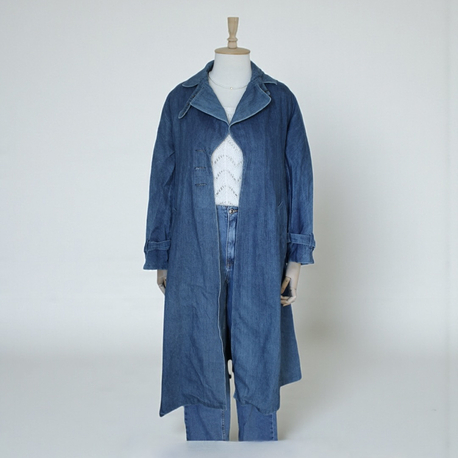 Denim Trençkot